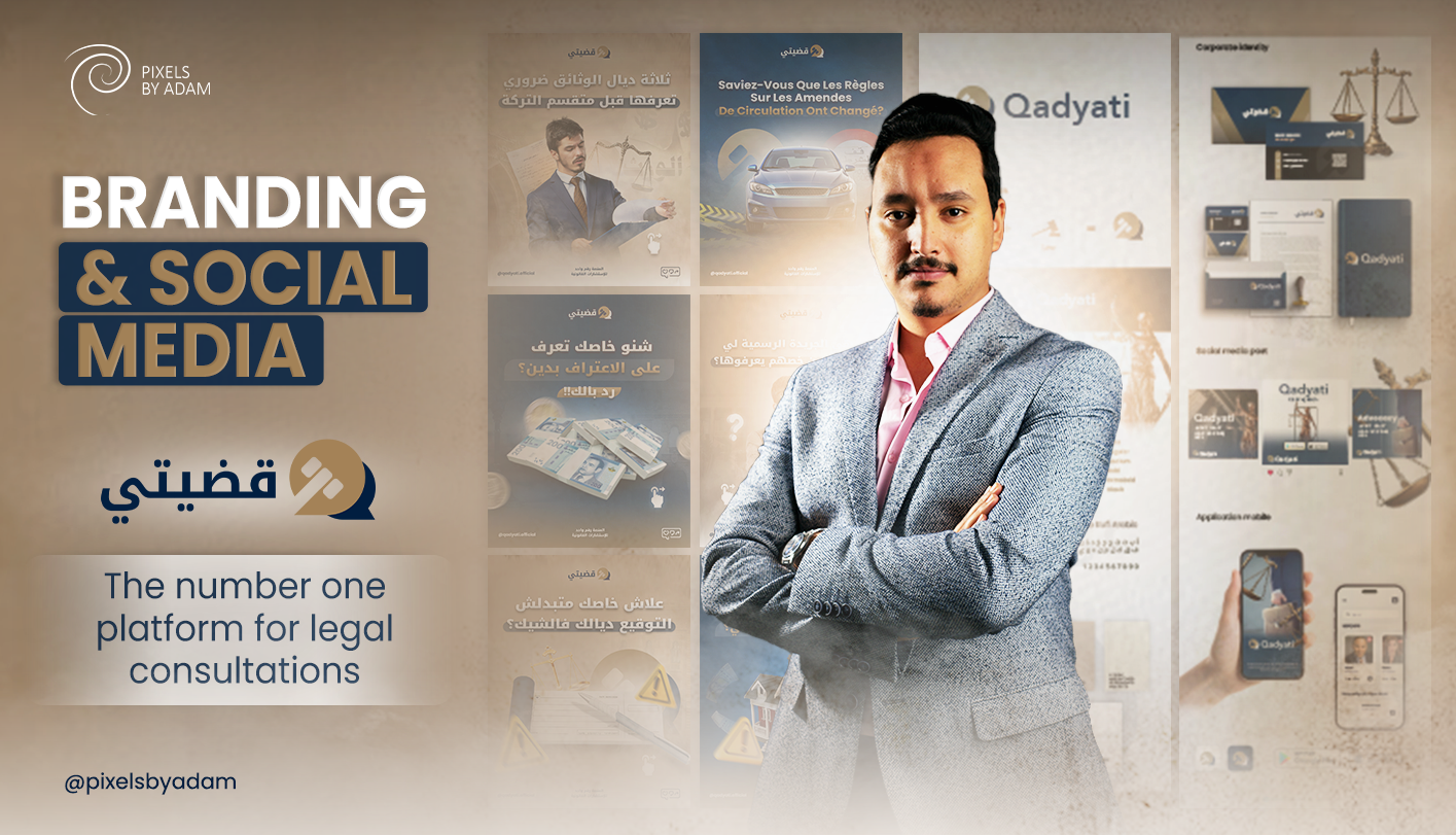 banner website qadyati portfolio